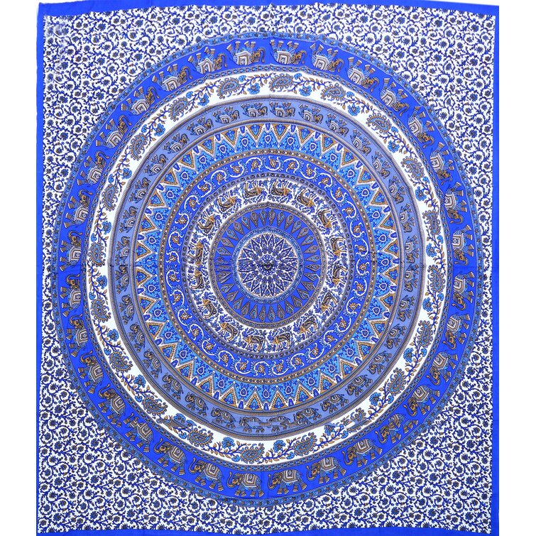 Blue discount elephant tapestry